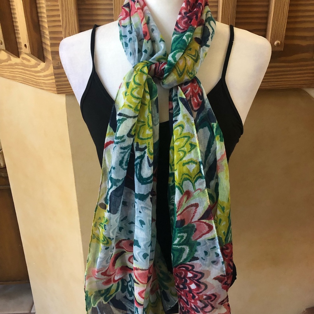 Colorful Watercolor Scarf